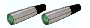 2 neue Switchcraft A3M Serie 3-Pin XLR-Stecker Kabelende Mikrofonstecker silberne Pins - Bild 1 von 1