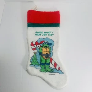 Calza natalizia vintage anni 90 TMNJ Teenage Mutant Ninja Turtles Leonardo  - Foto 1 di 6