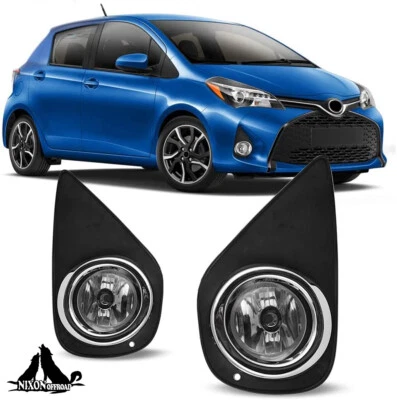 Luces antiniebla de parachoques transparentes para Toyota Yaris Hatchback 2015-2017 con interruptor + kit de cableado Foto 1 de 4