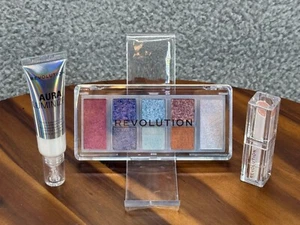 Revolution Mood Switch Set Aura Luminizer Liquid Illuminator Lip Balm Halo Clear - Picture 1 of 5