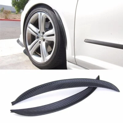 1 Pair 10" Carbon Texture  Diffuser Fender Flares Lip For Honda Wheel Wall Panel - Image 1 of 2