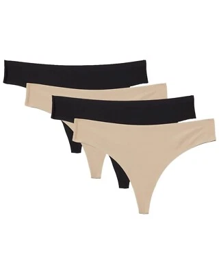 Honeydew Intimates L49310 Womens Assorted Skinz Thongs 4-Pack Size XL - Image 1 of 4