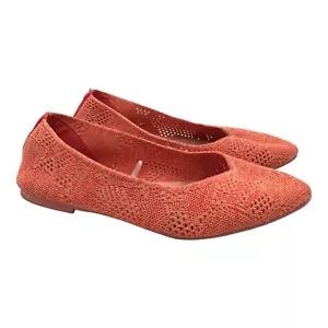 Zapatos planos para mujer Sketchers rosa coral 7 refrigerados por aire espuma viscoelástica punta puntiaguda - Imagen 1 de 7