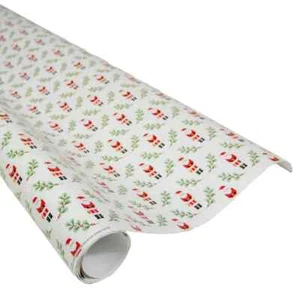 Caspari 8' Continuous Gift Wrap Roll, Little Santas (97850RC) - Picture 1 of 3