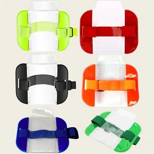 High Visibility Security Arm Band ID Badge Card Holder SIA Armband - Picture 1 of 22