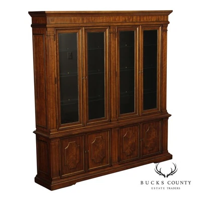 Gabinete de porcelana grande de caoba con frente roto colección cuaderno de bocetos Foto 1 de 4