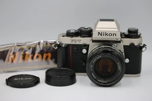 S/N 820xxxx [N MINT w/ Strap] Nikon F3 T HP Titan Silver Ai 50mm F1.4 Lens JAPAN - Picture 1 of 18
