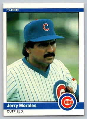 1984 Fleer #498 Jerry Morales Chicago Cubs - Image 1 of 2