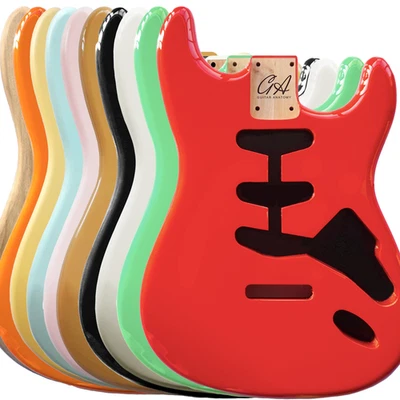 Strat Guitar Body Nitro, Poly, Unfinished Alder Ash Guitar Anatomy® Stratocaster - Image 1 of 4