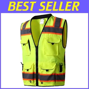 Profi Sicherheitsweste, ANSI/ISEA Standard, Reißverschluss vorne - Bild 1 von 7