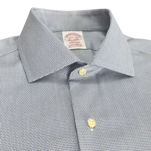 Brooks Brothers Madison Dress Shirt Non-Iron Supima Cotton Blue Men's 15.5-32 - Picture 1 of 19