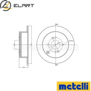 2x BRAKE DISC 23-0931C FOR HYUNDAI i20IGETZACCENTIII KIA RIOII G4LA 1.2L 4cyl - Picture 1 of 8