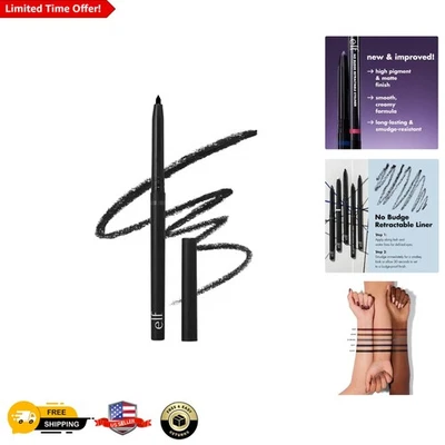 Cruelty-Free Retractable Eyeliner - Bold Black & Waterproof for Intense Eyes - Image 1 of 4
