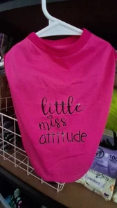 Shirt für kleine Hunde Little Miss Attitude - fällt etwas groß aus. Pls messen. Keine Rückerstattung - Bild 1 von 1