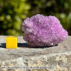 Chalcanthite crystal - lab-grown pink copper sulfate - poland - genuine - Picture 1 of 1