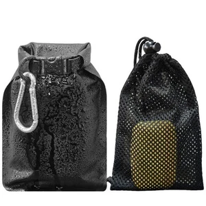 Estuche de barra de jabón de nailon bolsa de jabón de secado rápido bolsa de jabón de viaje portátil camping - Imagen 1 de 8