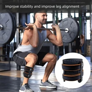 Adjustable Leg Brace Protector 2 Support Pads Fitness Knee Pads Fitness - Picture 1 of 9