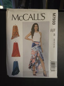McCall's M7933 Asymmetrical Knit Skirts w Ruching & Ruffles Sz 6-14 UNCUT - Picture 1 of 3