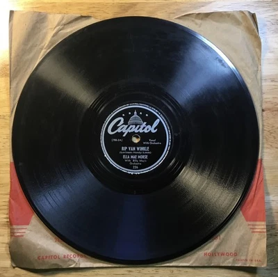 Ella Mae Morse, 10” ~ 78rpm ~”Rip Van Winkle” / “Buzz Me” ~Capitol 226 - Image 1 of 4