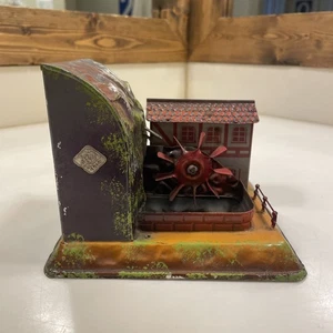 Bing Water Mill Steam Toy Litho House Water Mill with Rock Mountain - Picture 1 of 8