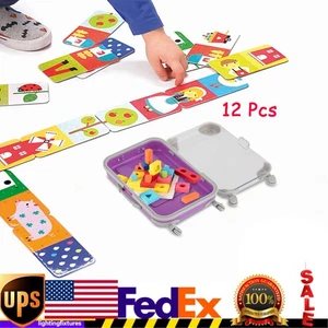 12 PCS Simulation Mini Trolley Cases Suitcase Set ABS Case Set W/4 Wheel - Picture 1 of 24