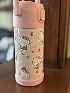 Pottery barn school HELLO KITTY WATER Bottle Disney travel girl PINK cat pre k - Picture 1 of 3