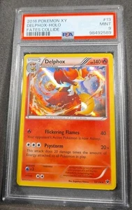 POKEMON CARD DELPHOX HOLO 13 XY FATES COLLIDE #13 GRADED PSA 9 MINT VINTAGE - Picture 1 of 3