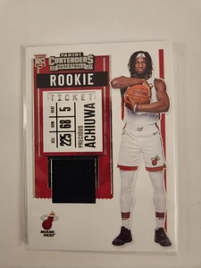 Precious Achiuwa 2020-2021 Panini-Contenders Rookie Ticket Swatch RC No. RS-PAH - Picture 1 of 3