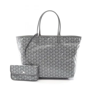 GOYARD Saint Louis PM Tote Bag Canvas Leder Grau Mehrfarbig Gebraucht Damen - Bild 1 von 6