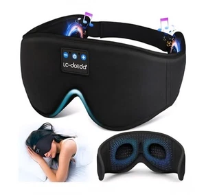 MUSICOZY Ice Silk Sleep Eye Mask Headphones w Bluetooth New-in-open-box. - Picture 1 of 7