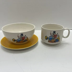 Walt Disney Productions Tasse Becher Bowl Dagobert Duck Keramik Pagnossin Italy Vintage - Bild 1 von 13