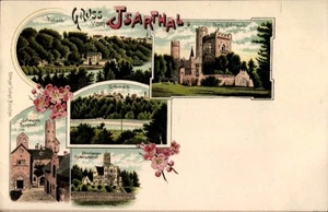 Litho Pullach im Isartal Oberbayern, Burg Schwanck,... - 4571774 - Picture 1 of 2