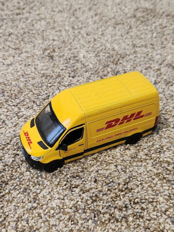 DHL Delivery Van 2021 Mercedes Benz Sprinter Cargo Van 1:48 Scale Diecast Model - Image 1 of 1