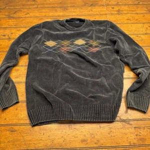 Suéter Dockers Para Hombres XXL Argyle Gris Manga Larga Pullover Algodón - Imagen 1 de 4