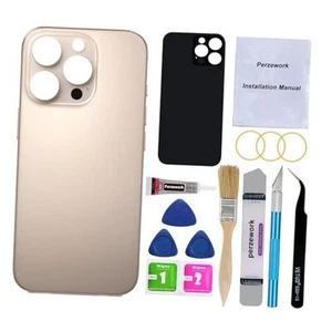 OEM Rückseite Back Glas Ersatz für iPhone 16 Pro 6,3 Zoll Desert Titanium - Bild 1 von 7