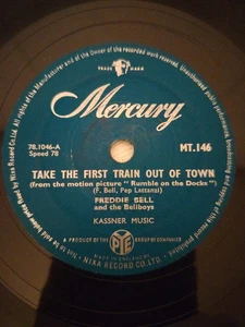 FREDDIE BELL AND THE BELLBOYS TEACH YOU TO ROCK 78RPM MERCURY MT. 146 - Picture 1 of 4