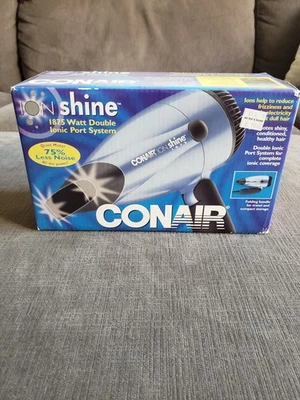 NEW Conair 157QIB Ion Shine Dual Voltage 1875 Watt Compact Folding Hair Dryer  - Image 1 of 4
