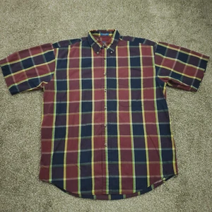 Camisa Pendleton para hombre mediana multicolor a cuadros manga corta con botones uso suave - Imagen 1 de 15