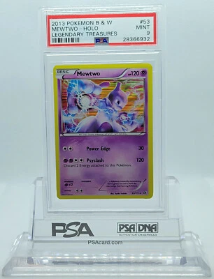 POKEMON LEGENDARY TREASURES MEWTWO #53 HOLO FOIL CARD PSA 9 MINT #28366932 - Image 1 of 3