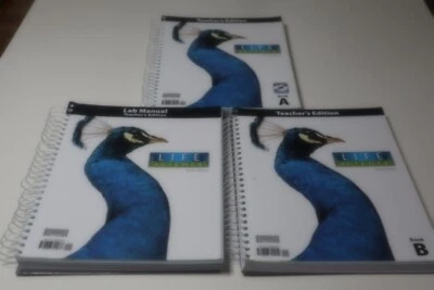 BJU Press Life Science 4th Ed SET Teacher's Edition Lab Book A & B, Lab, With CD - Image 1 of 4