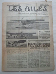 AILES 1932 570 COUPE DEUTSCH WACO UDC GRAF ZEPPELIN MISSION DJIBOUTI DAKAR - Picture 1 of 7