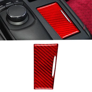For Lexus CT200h 2011-2017 Red Carbon Fiber Central Console Ashtray Panel Cover - Picture 1 of 11