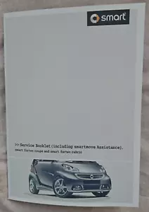SMART CAR SERVICE HISTORY BOOK BOOKLET FORTWO COUPÉ CABRIO - Picture 1 of 3
