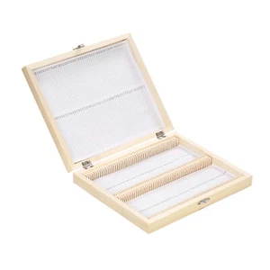 KKmoon 100-Places Wooden Slide Storage Box with Numbered Slots Contents Y3H4 - Picture 1 of 9