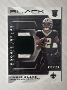 Chris Olave 2022 Panini Black Rookie Influx Memorabilia /150 - Picture 1 of 3