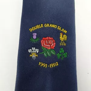More details for double grand slam 1991-92 rugby footbal union dinner tie