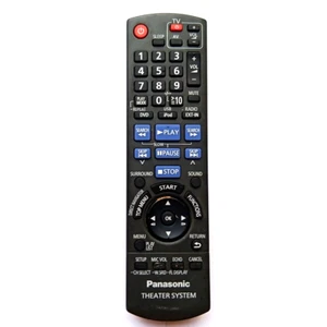 Used Panasonic N2QAYB000363 Remote Theater Audio DVD Radio iPod USB TV AV #368 - Picture 1 of 3