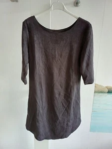Damen Kleid M Schwarz Velourleder Wildlederimitat Minikleid Schick - Bild 1 von 4