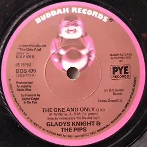 Gladys Knight & The Pips – The One And Only (Buddah 1978) 7" vinyl single VG/- - Picture 1 of 5