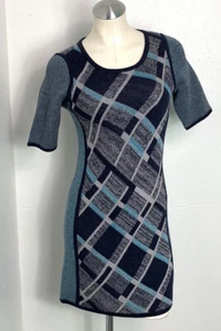 Anthropologie Sparrow Blue Green Multi-Color Gwyn Sweater Dress Size XS - Picture 1 of 3